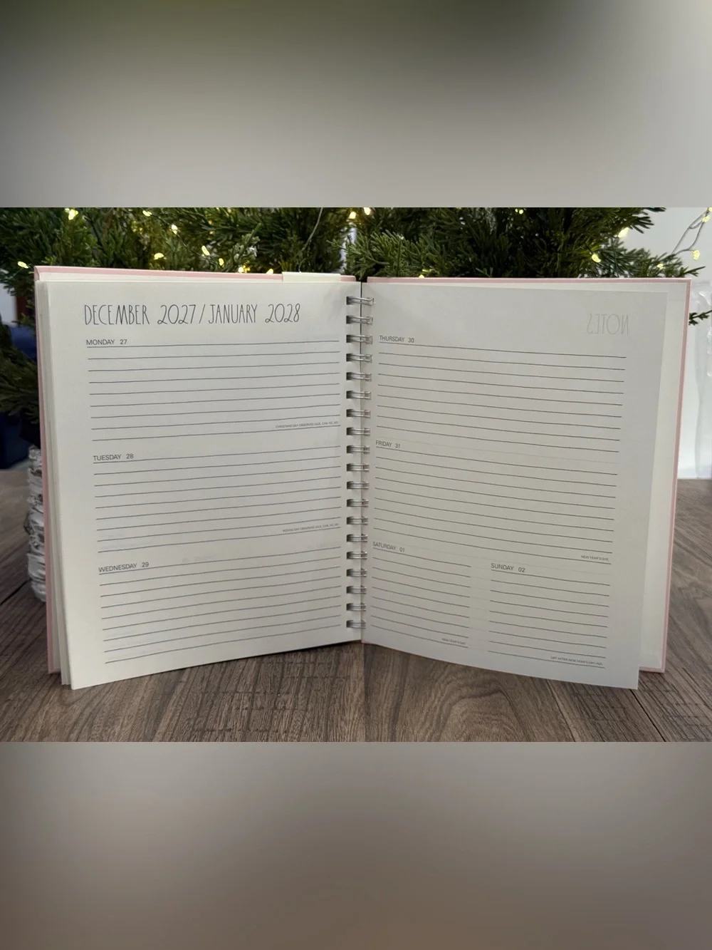 Brand NEW w/Tags Rae Dunn MAKE IT HAPPEN 17 Month Spiral Planner Aug ‘26-Dec ‘27
